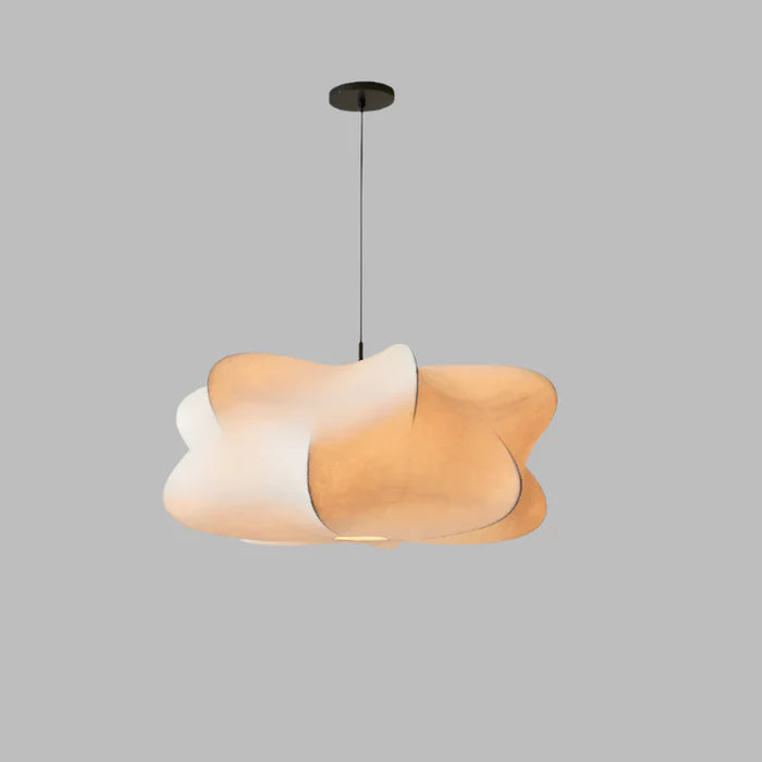 Lampa wisząca jedwabna Wabi Sabi, minimalistyczna 8