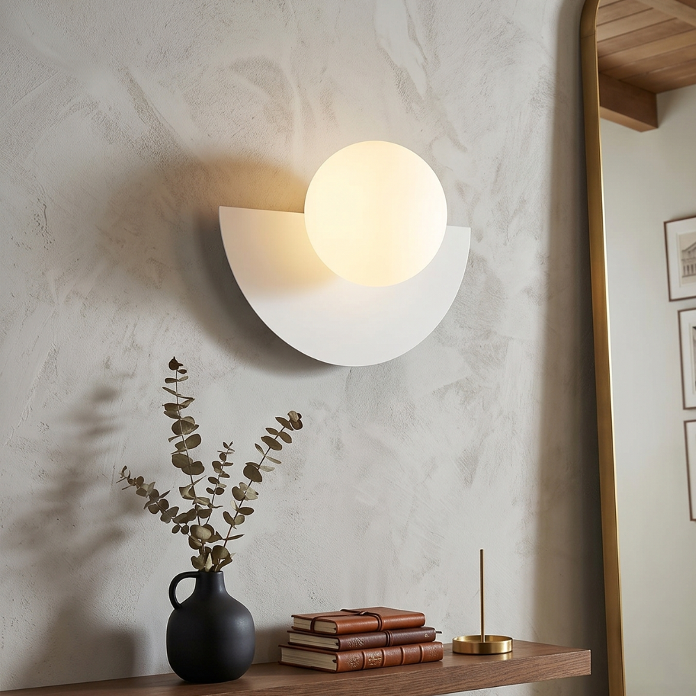 Nowoczesna Półokrągła Lampa Ścienna LED 9
