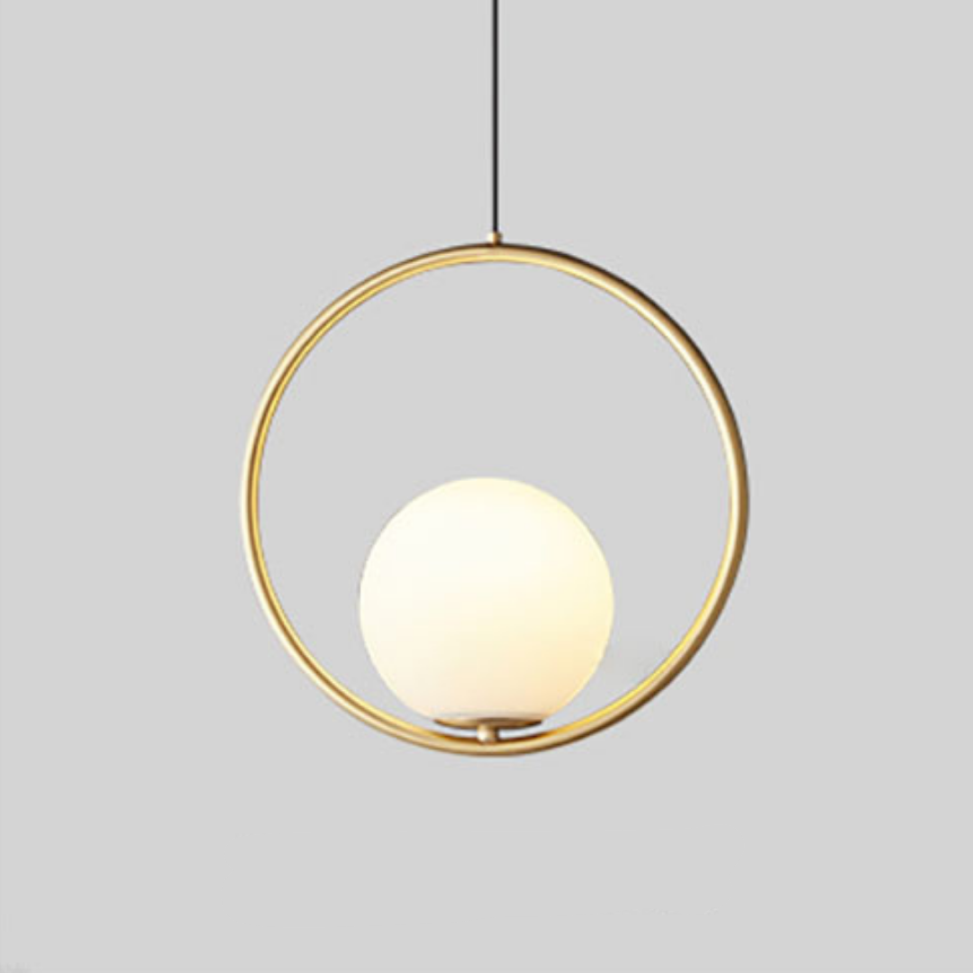 Nowoczesna Lampa Wisząca Nordycka z Złotym Akcentem 9