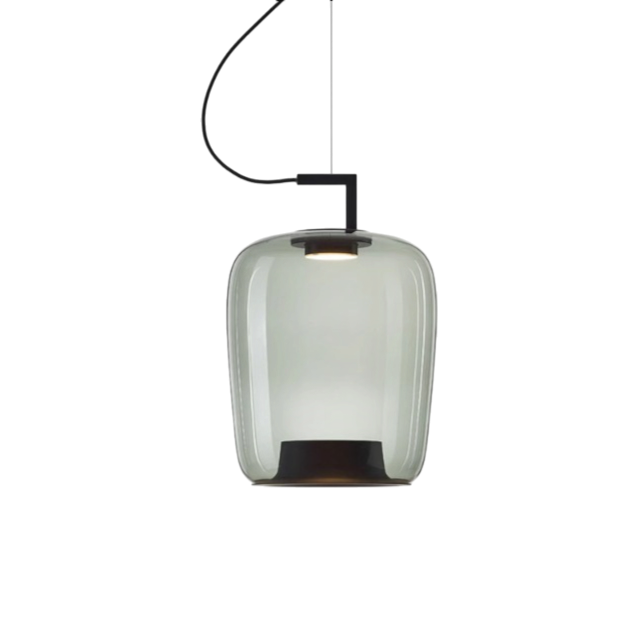 Klasyczna szklana lampa wisząca