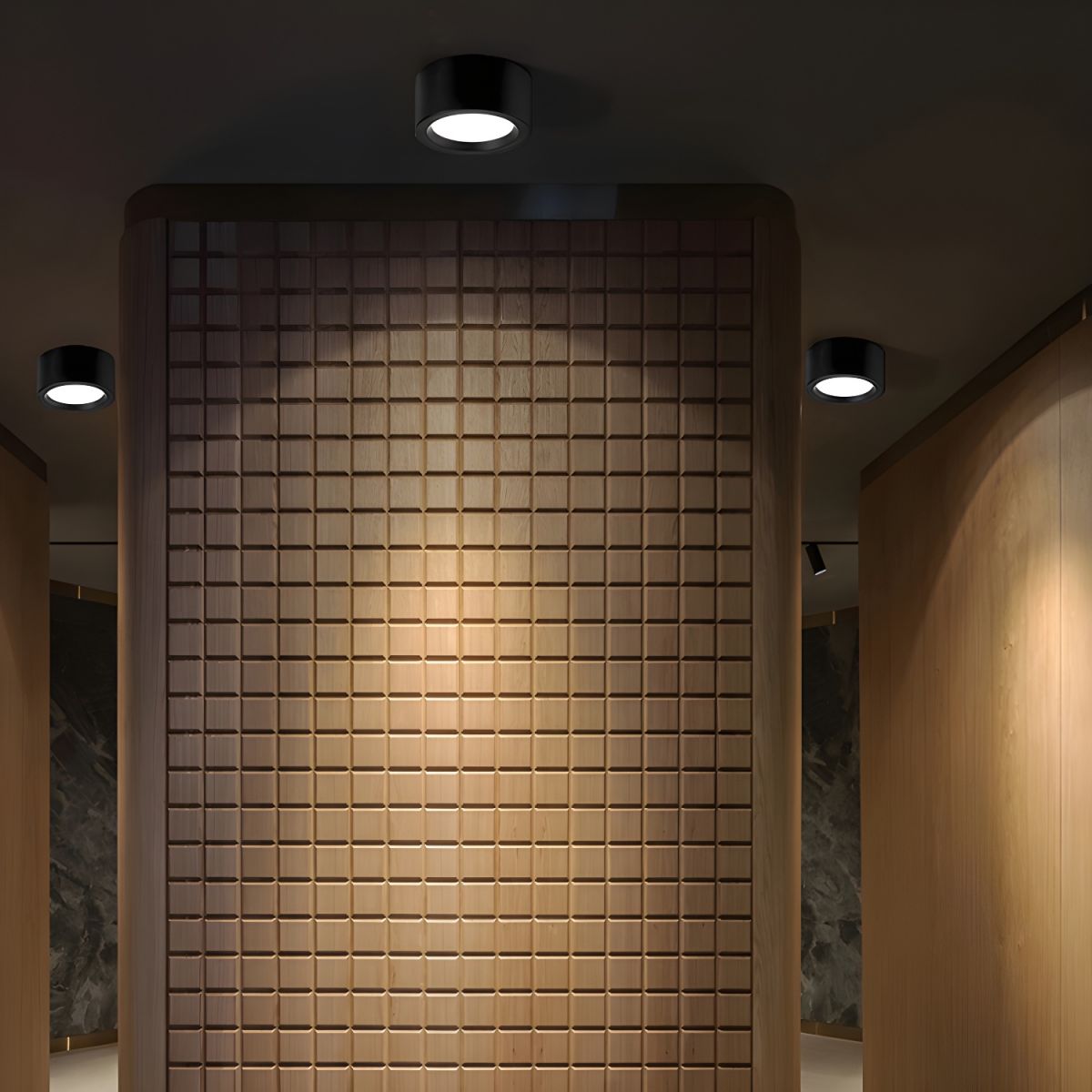 Nowoczesna cylindryczna lampa sufitowa LED