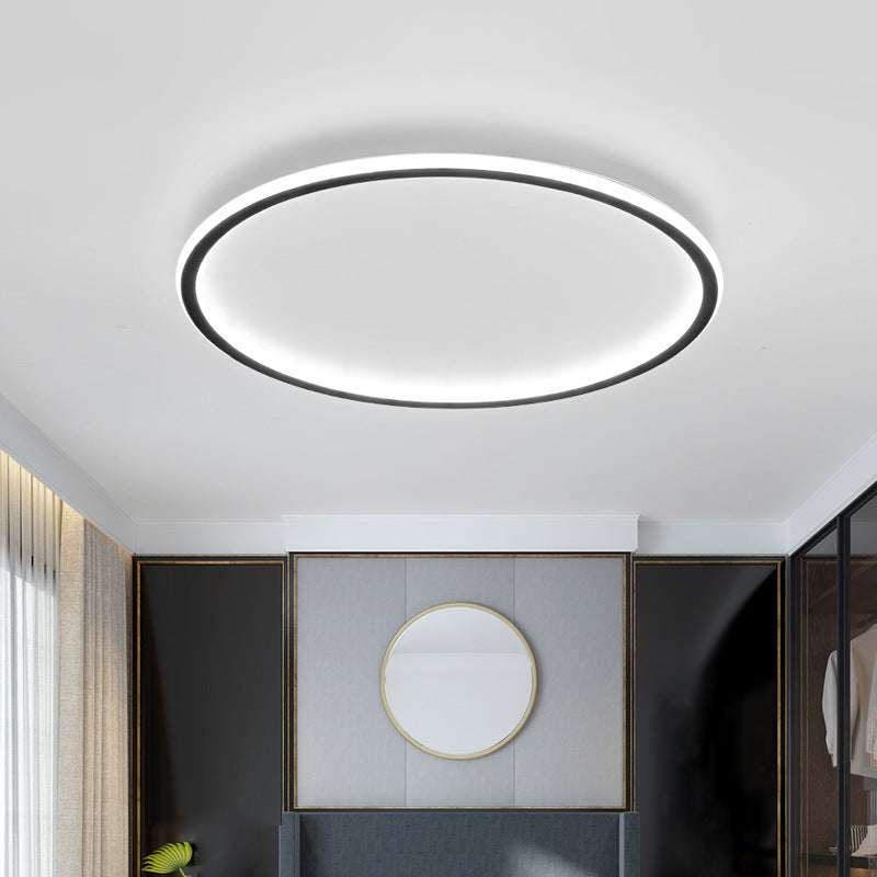 Minimalistyczna skandynawska okrągła lampa sufitowa LED