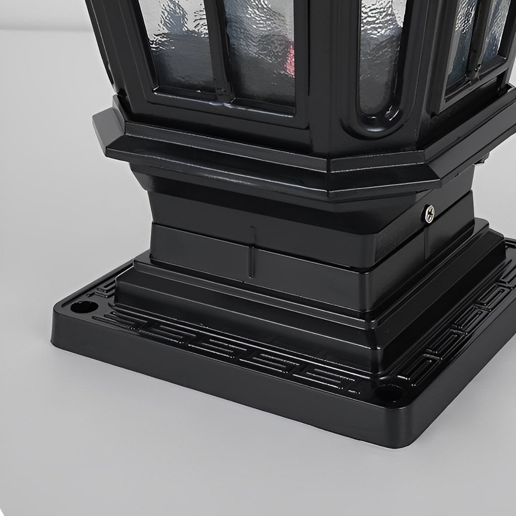 Solarowa lampa ogrodowa na cokole z aluminium