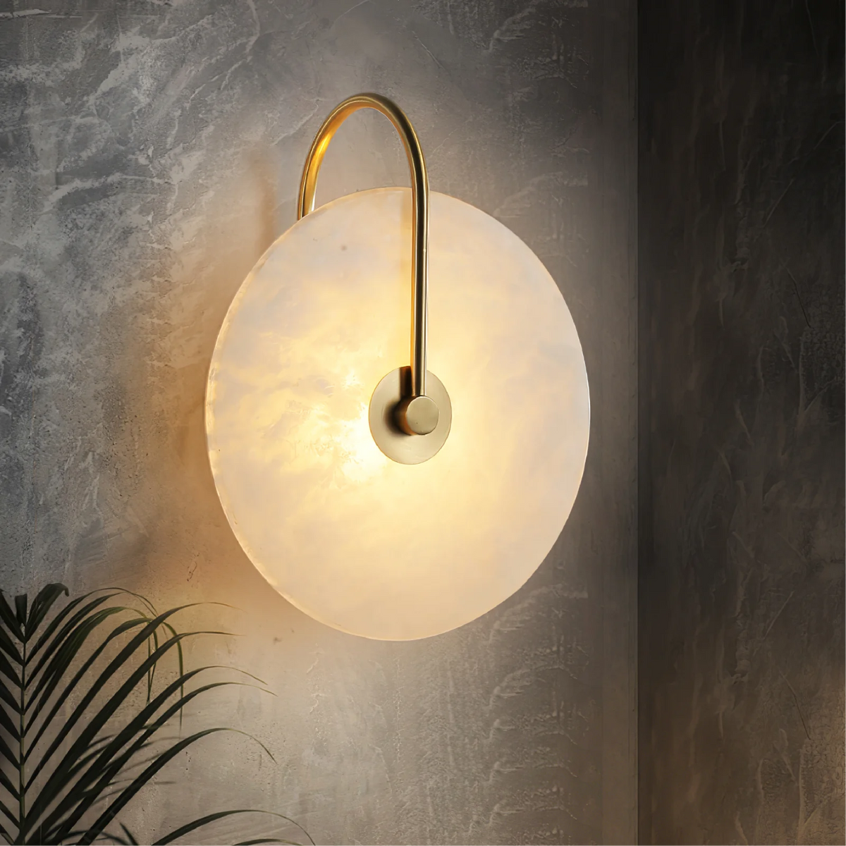 Minimalistyczna marmurowa lampa ścienna LED