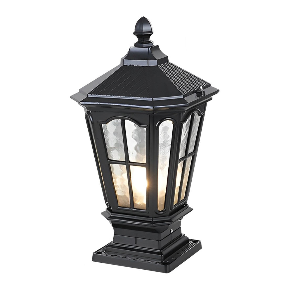 Solarowa lampa ogrodowa na cokole z aluminium