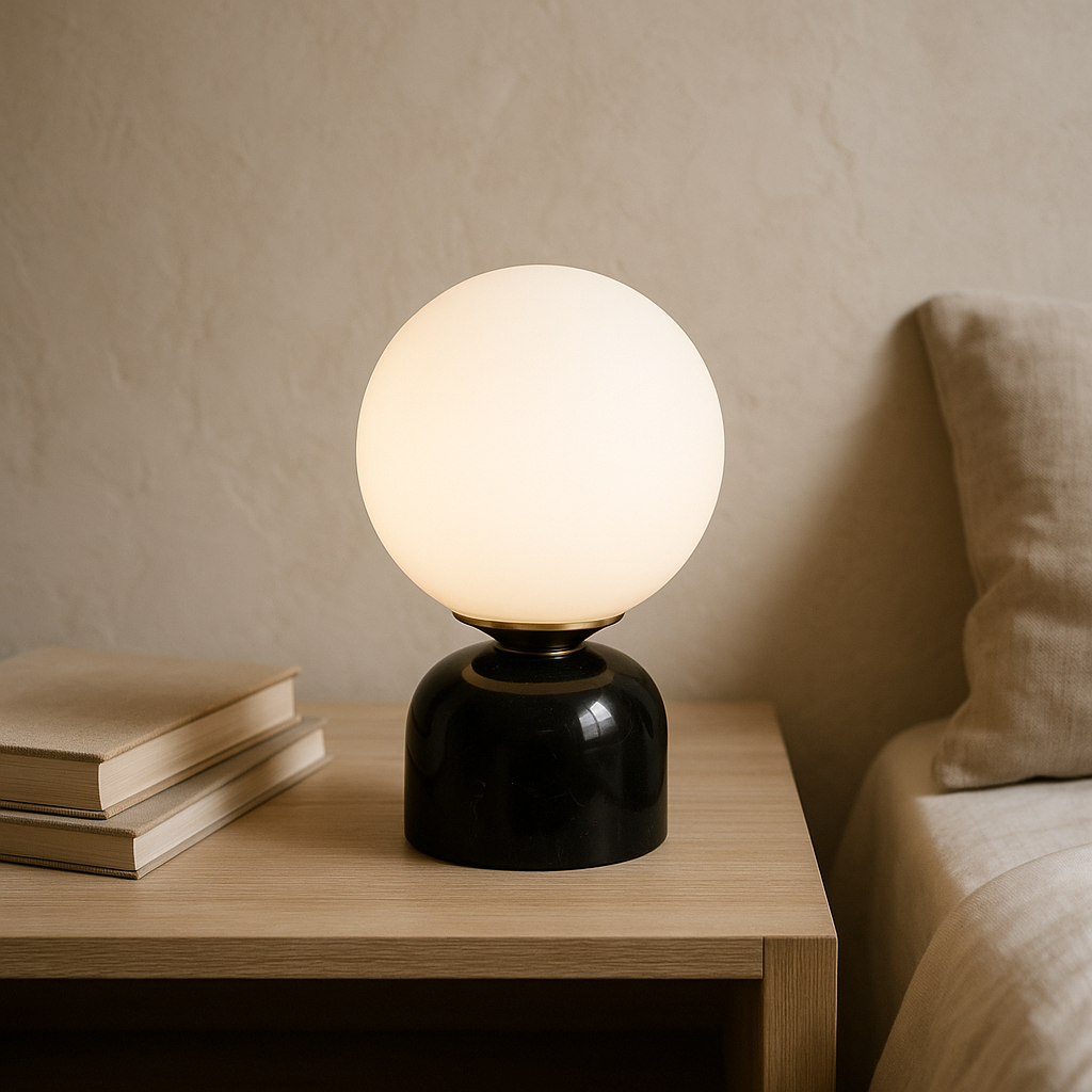 Skandynawska minimalistyczna lampa stołowa