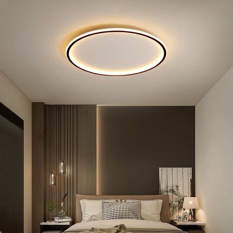 Minimalistyczna skandynawska okrągła lampa sufitowa LED