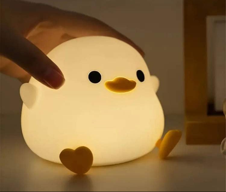 Soft LED night light with duck motif for the bedroom