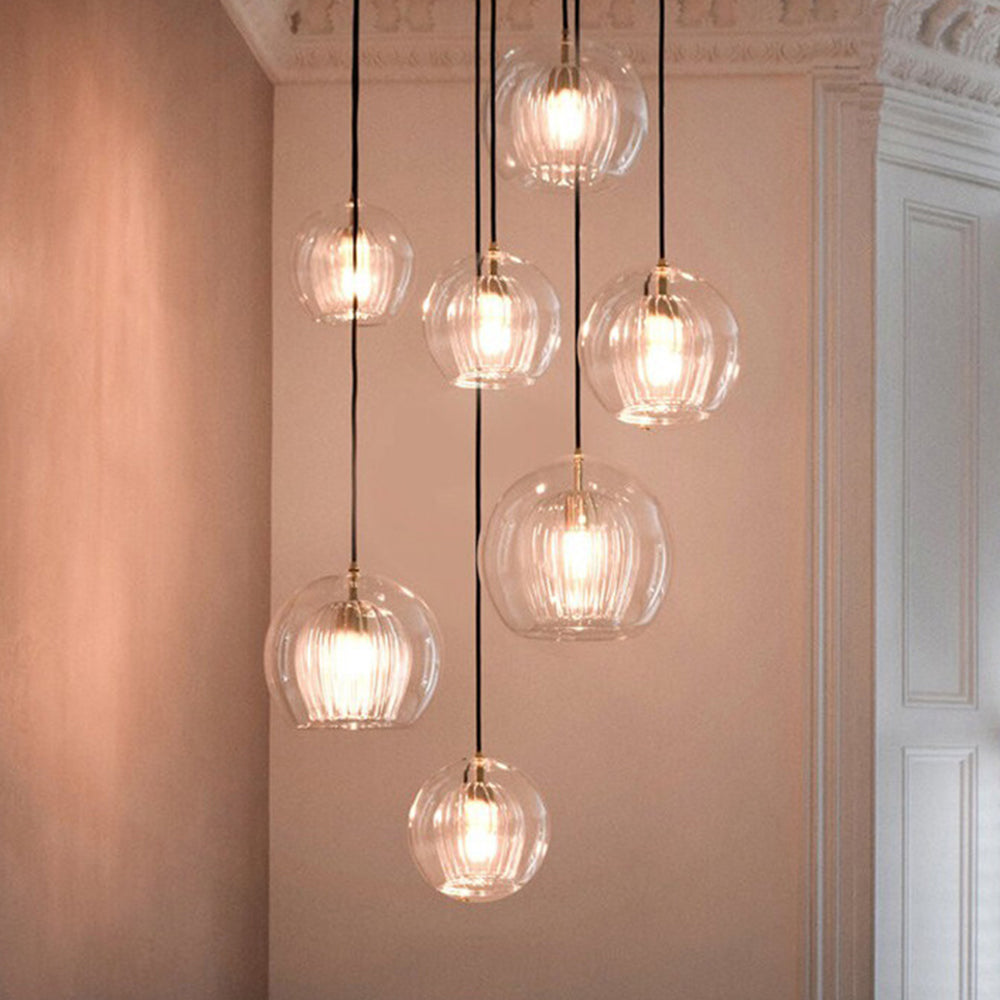 Elegancki Szklana lampa wisząca kula