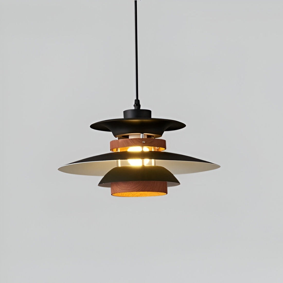 Nordic Wood-Accent Lampa wisząca