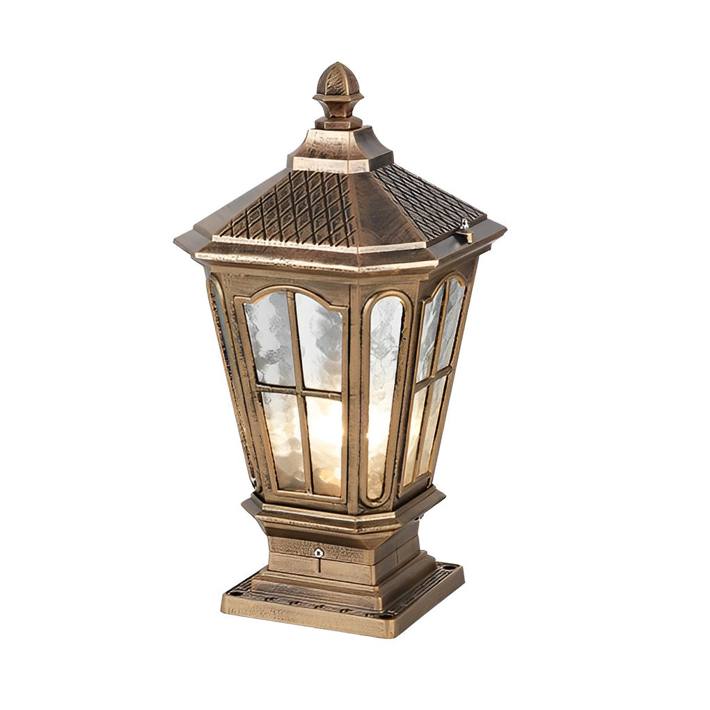 Solarowa lampa ogrodowa na cokole z aluminium