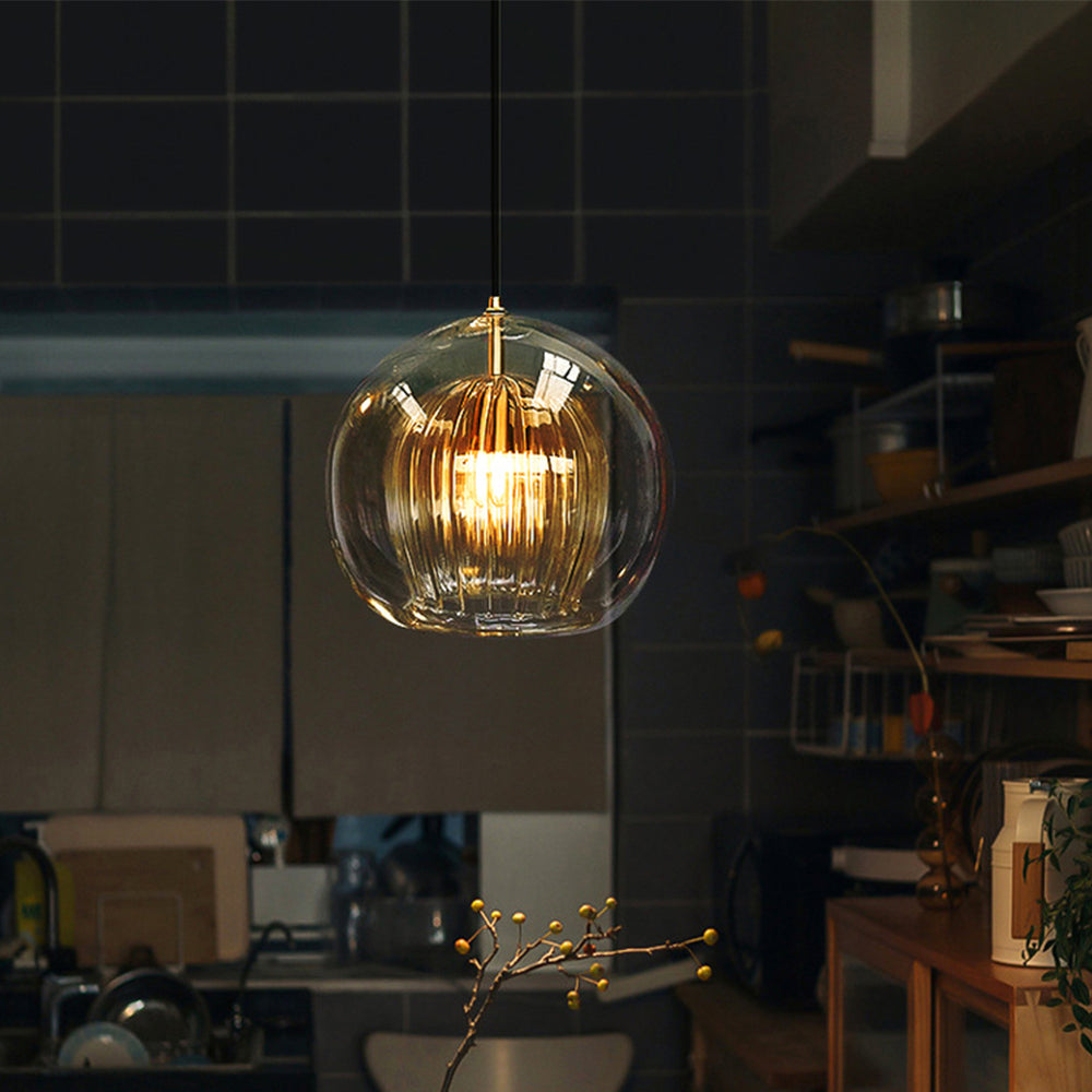 Elegante glazen hanglamp bol