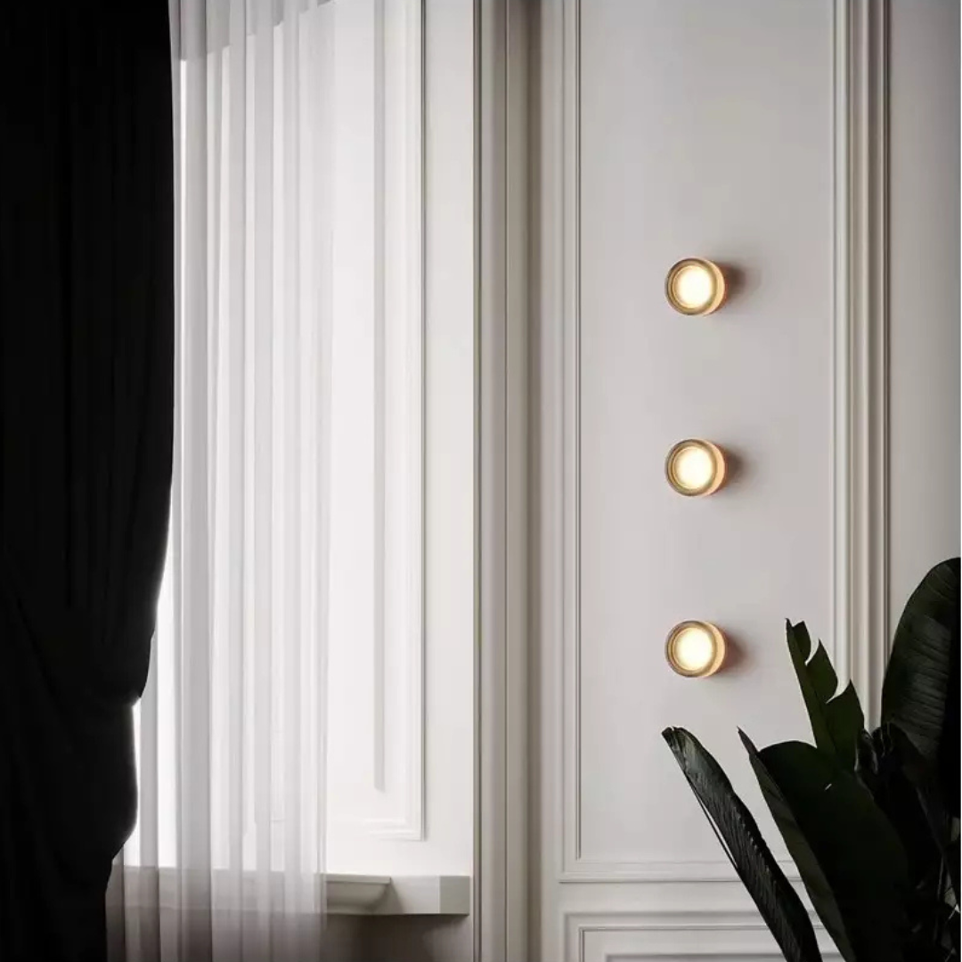 Ronde acryl LED-wandlamp met ingebouwde diffuser