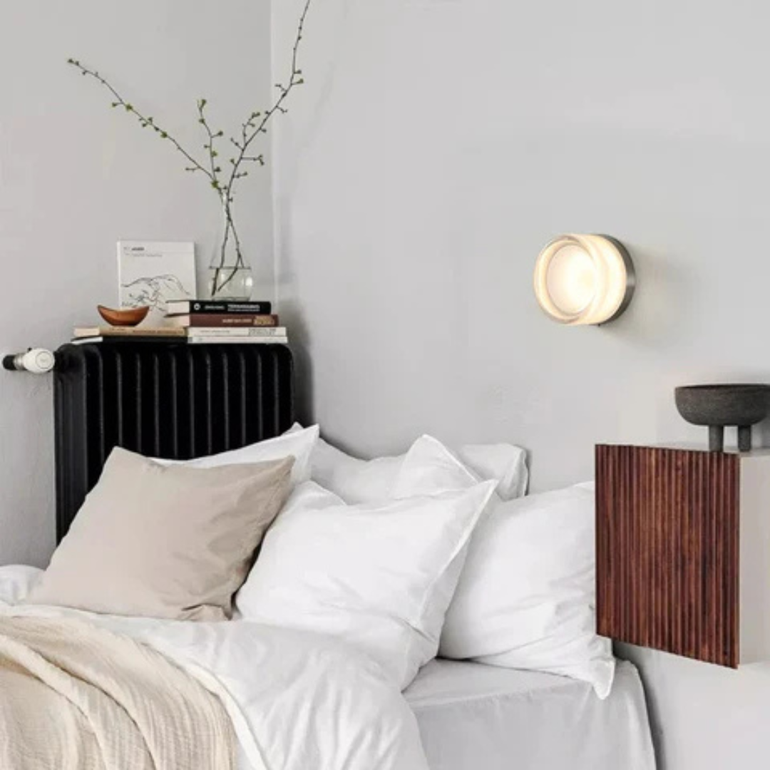 Ronde acryl LED-wandlamp met ingebouwde diffuser