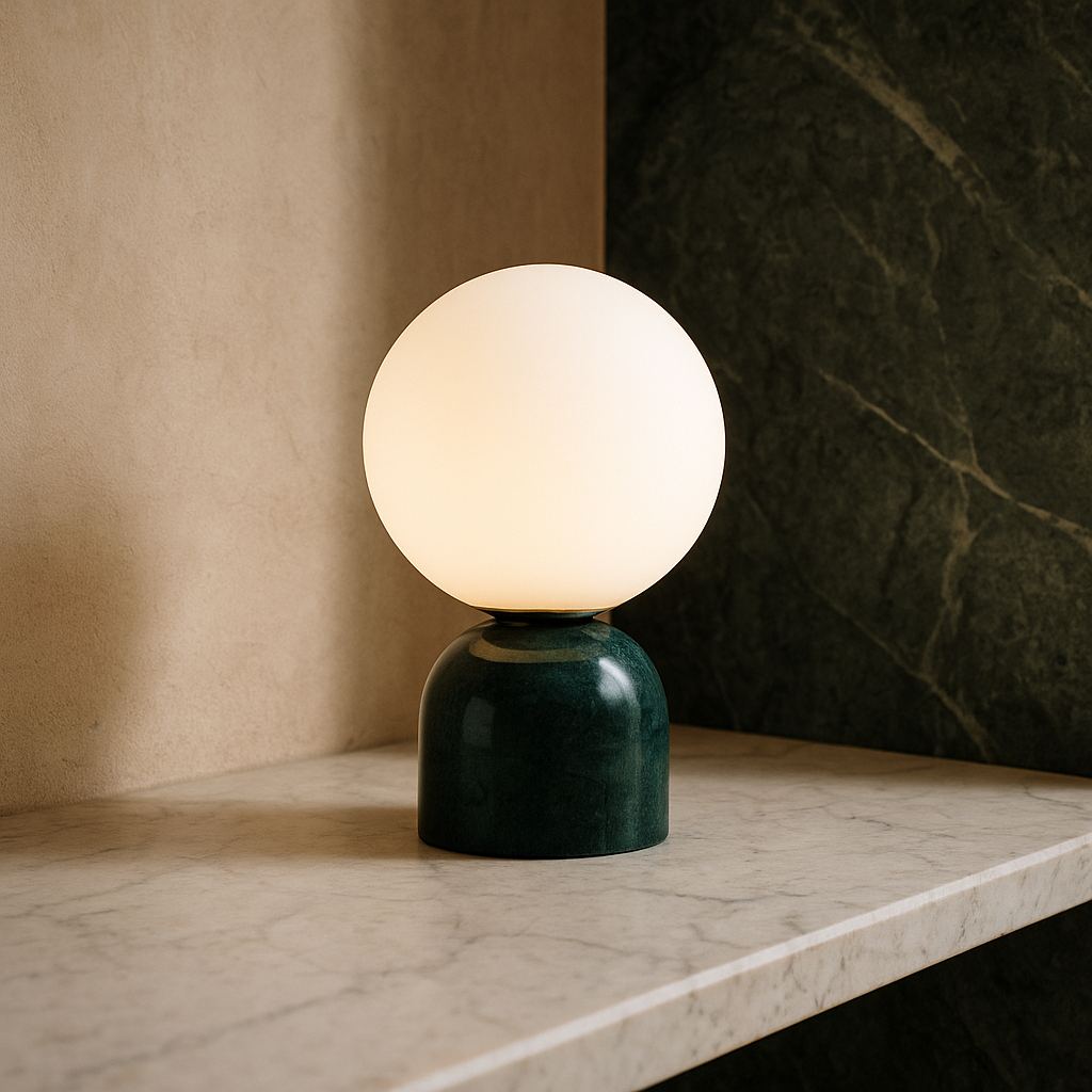 Skandynawska minimalistyczna lampa stołowa