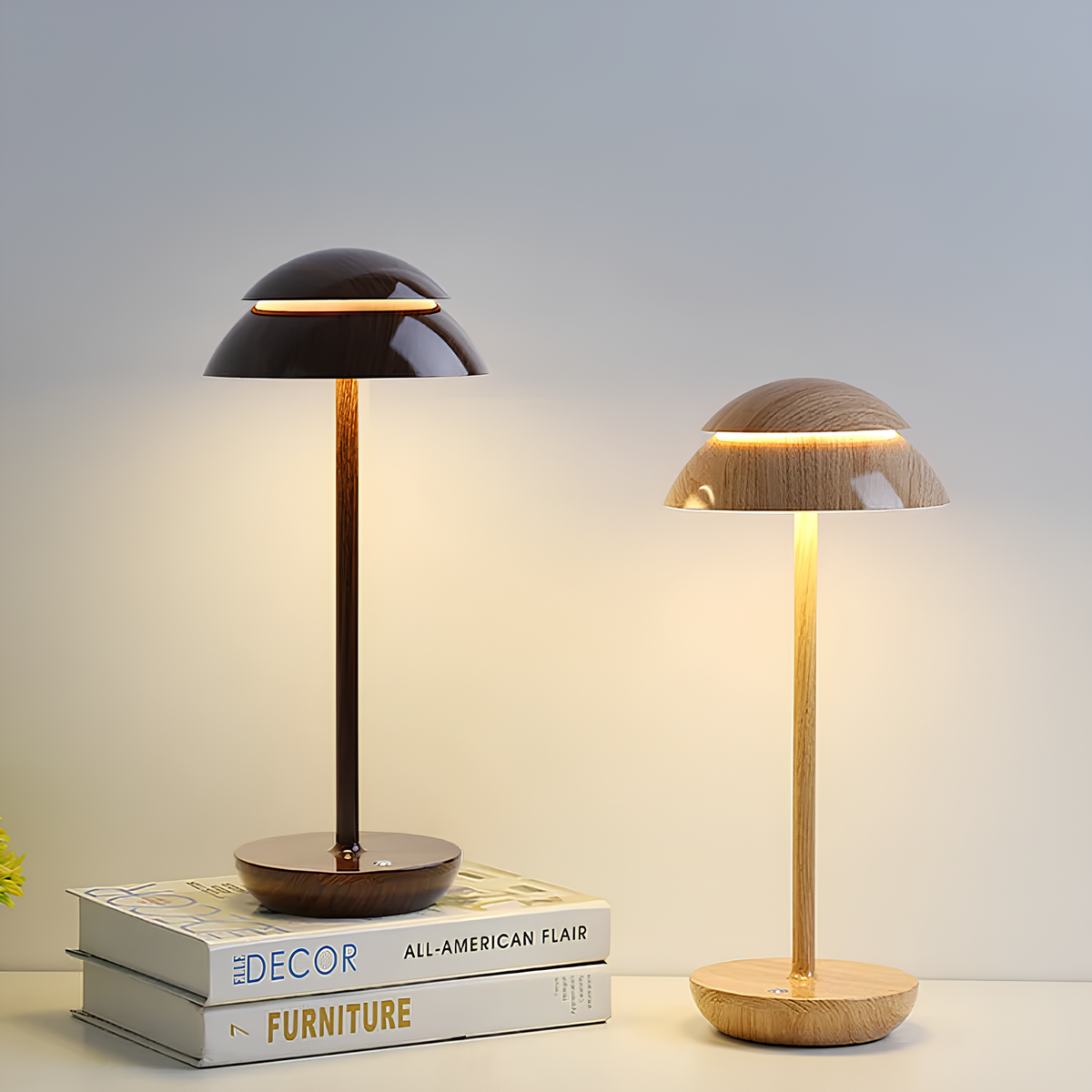 Ściemnialna skandynawska aluminiowa lampa stołowa bezprzewodowa