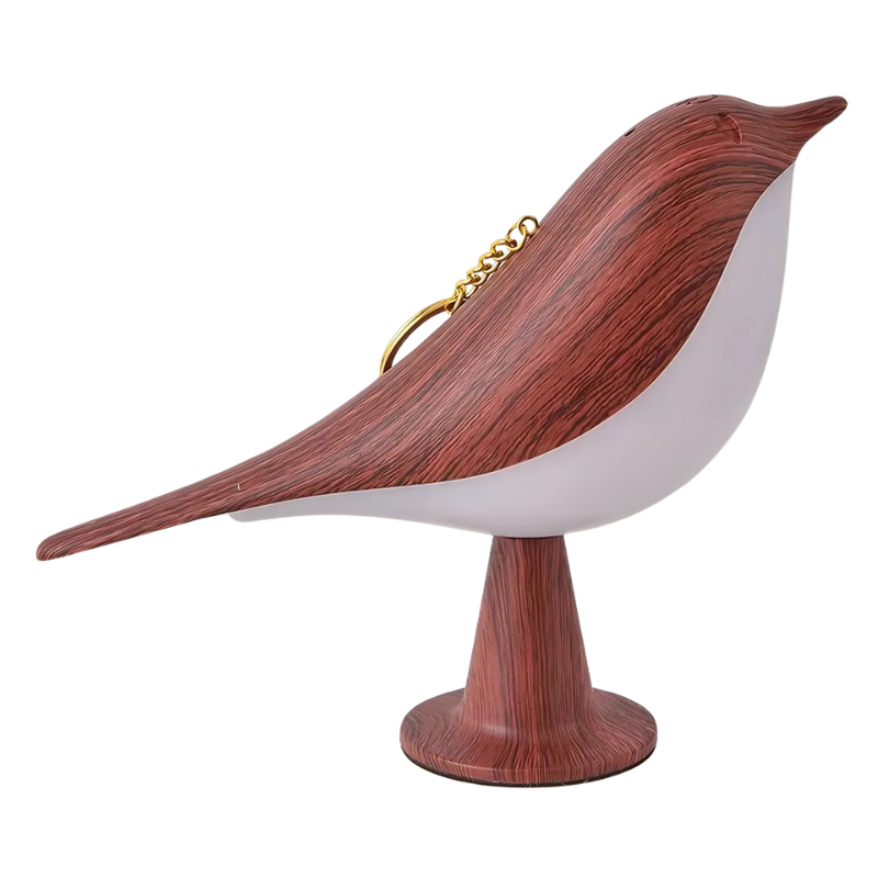 Lampa stołowa w kształcie ptaka z podświetlanym korpusem