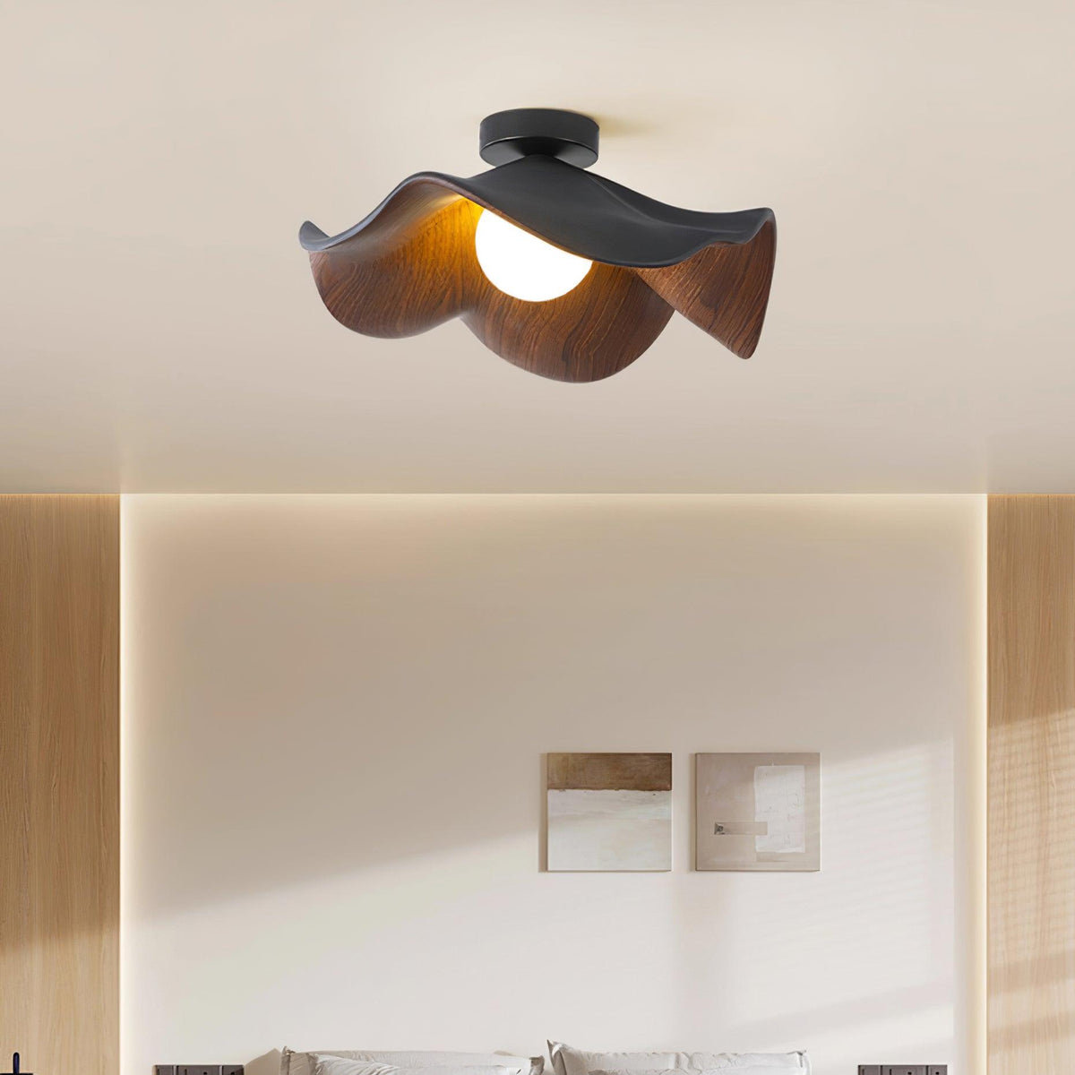 Plafonnier au plafond à forme douce et organique