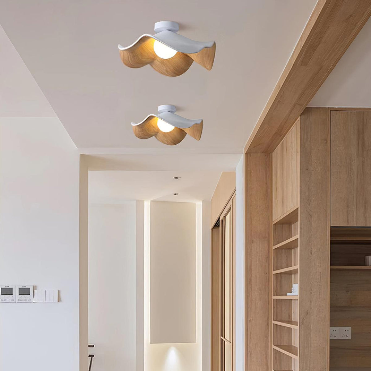 Plafonnier au plafond à forme douce et organique