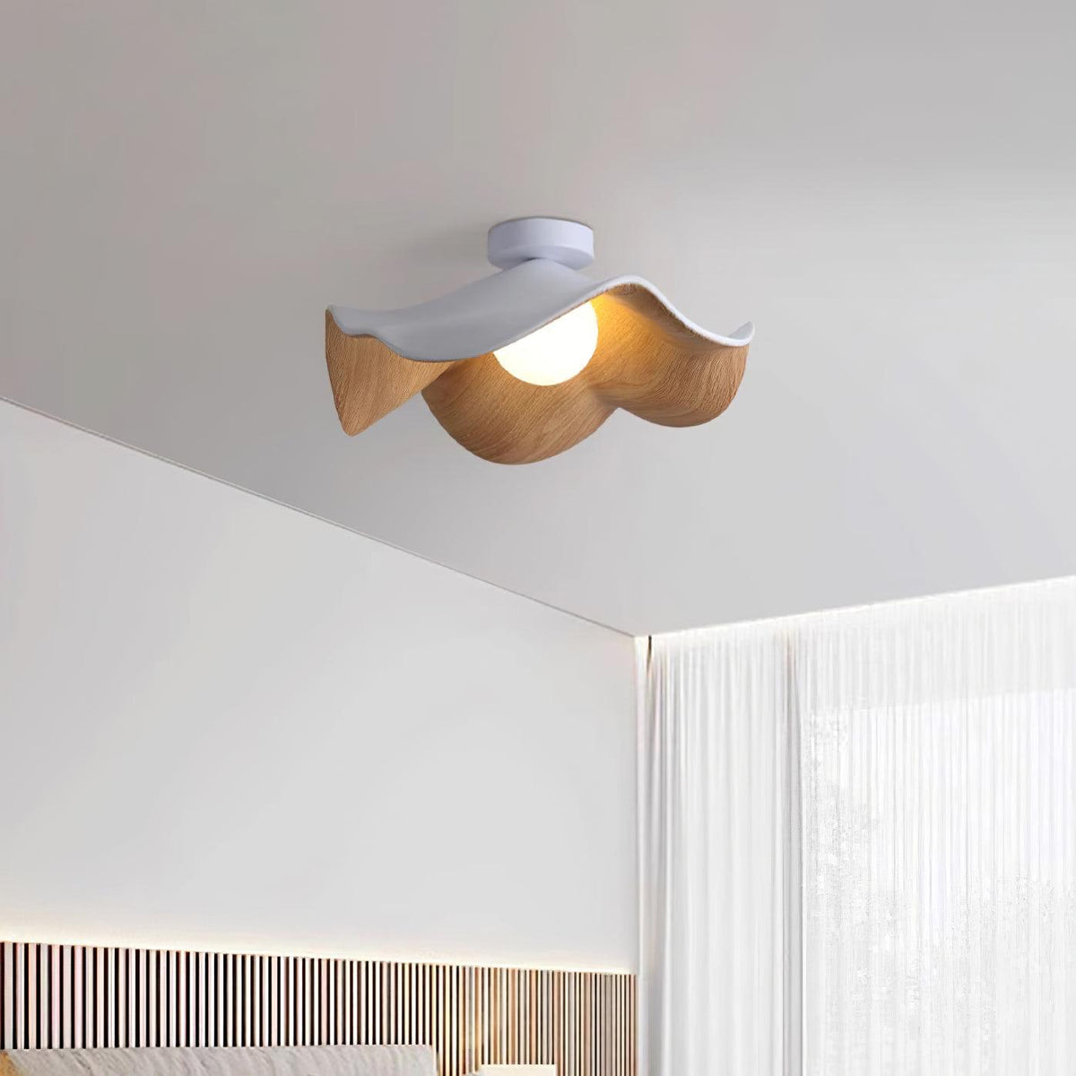 Plafonnier au plafond à forme douce et organique