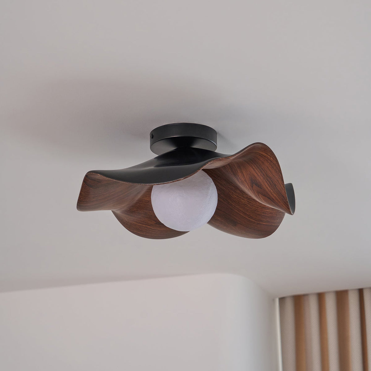 Plafonnier au plafond à forme douce et organique