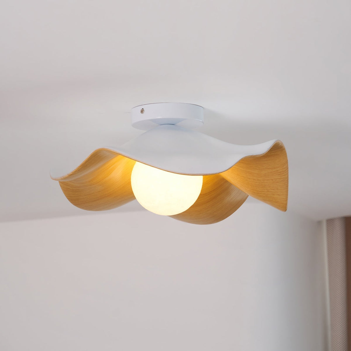 Plafonnier au plafond à forme douce et organique