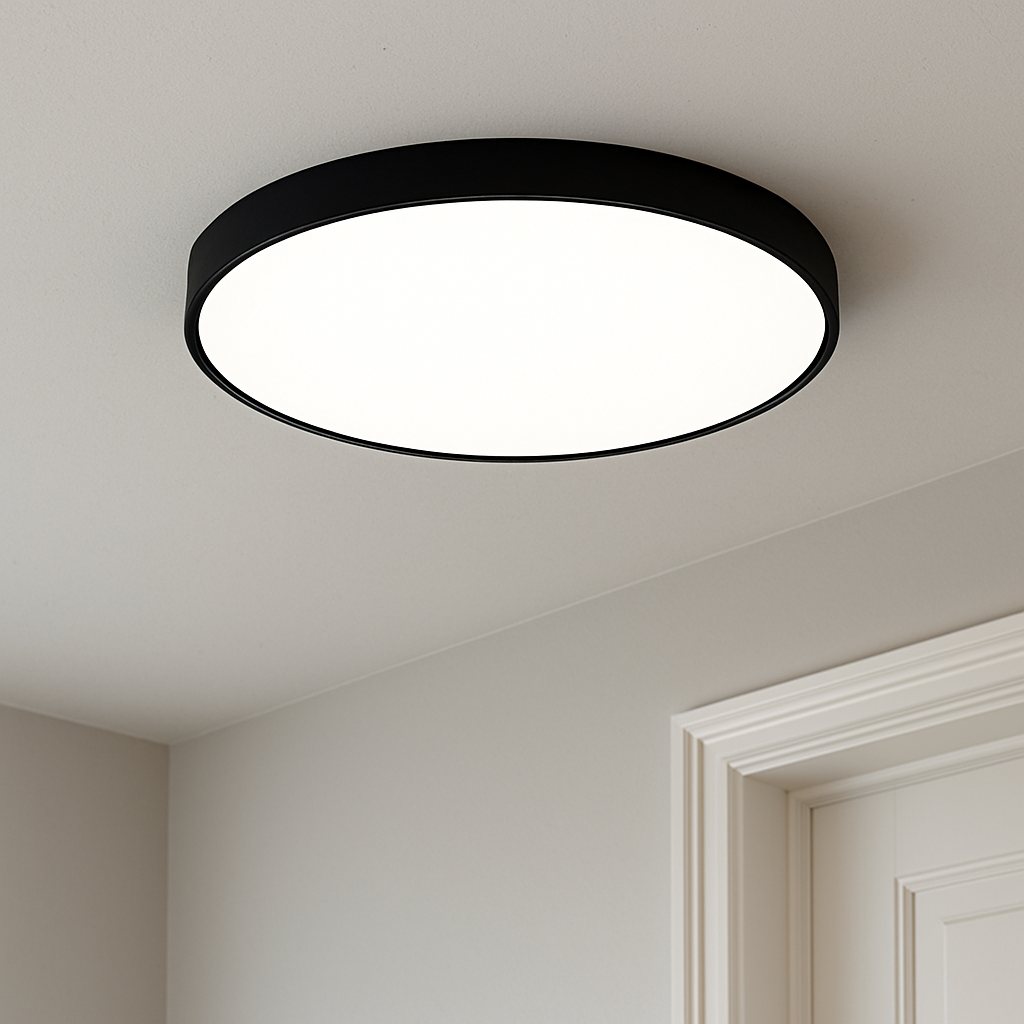 Nowoczesna ultracienka lampa sufitowa