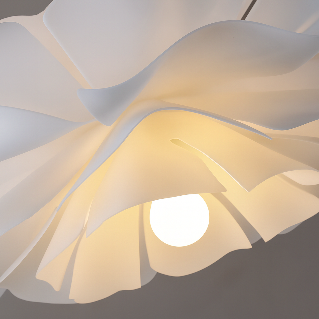 Artystyczna lampa wisząca z motywem kwiatowym