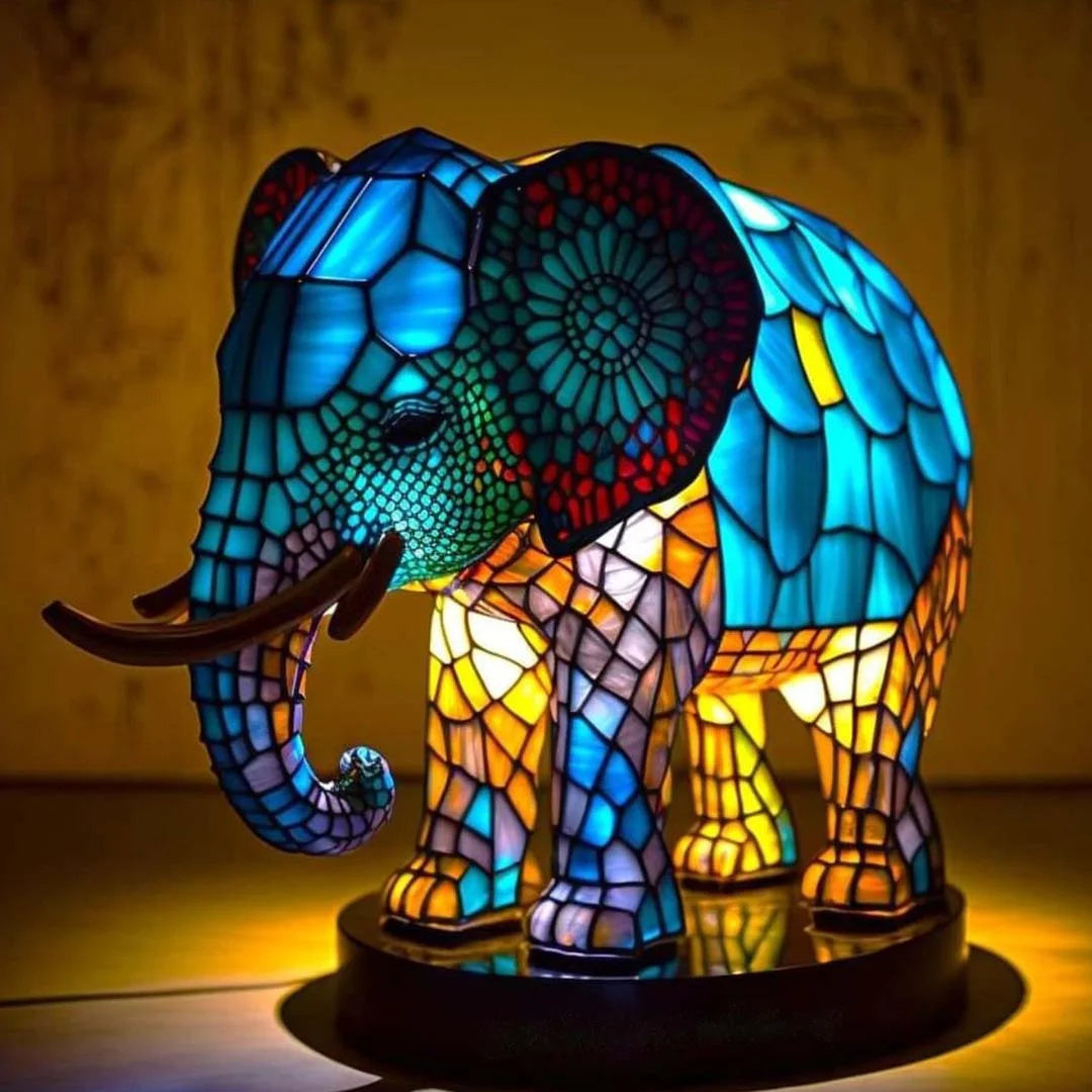 Artystyczna lampa stołowa w kształcie zwierzęcia
