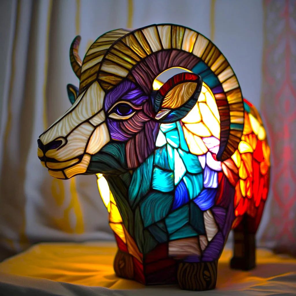Artystyczna lampa stołowa w kształcie zwierzęcia