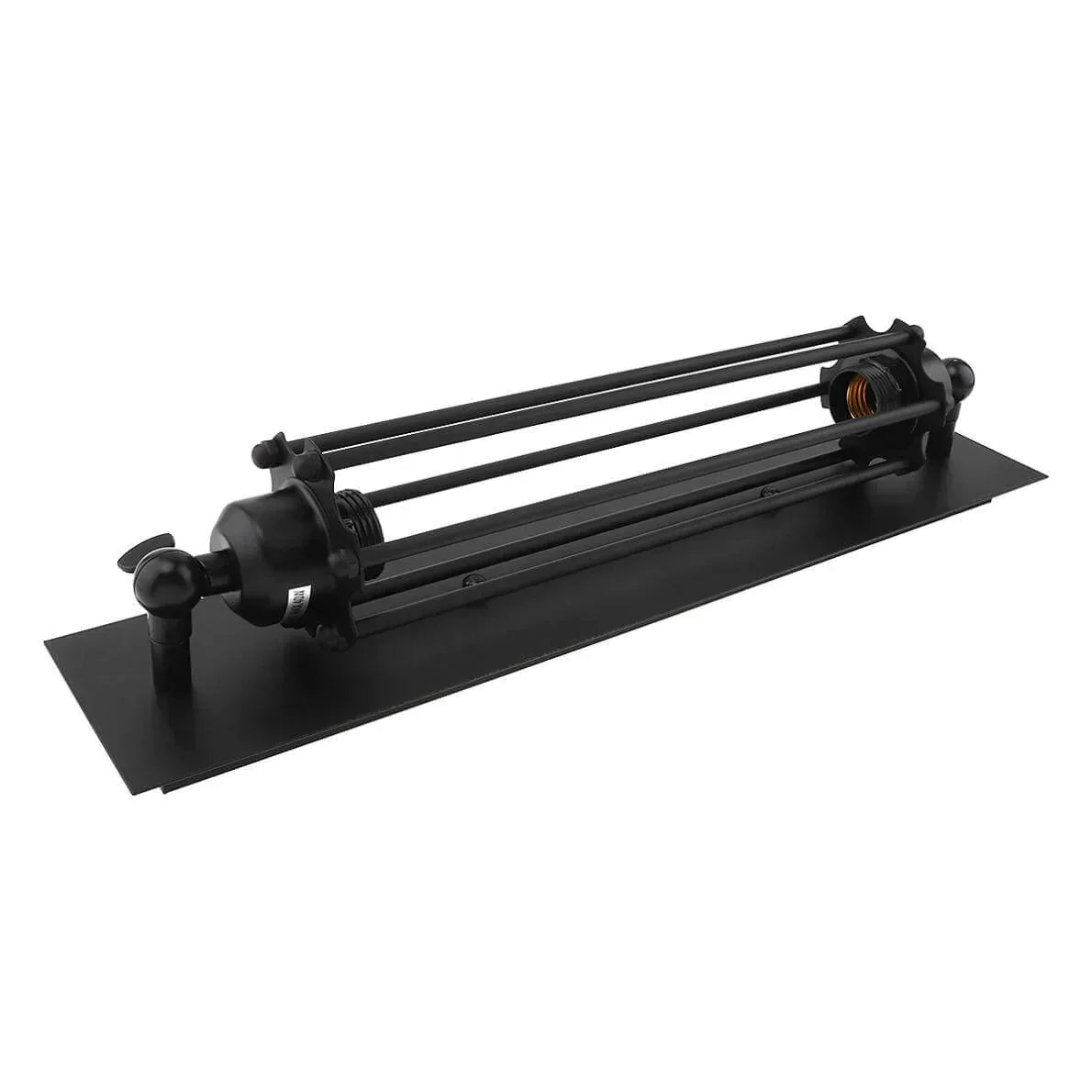 Industriële wandlamp met langwerpige glazen kap