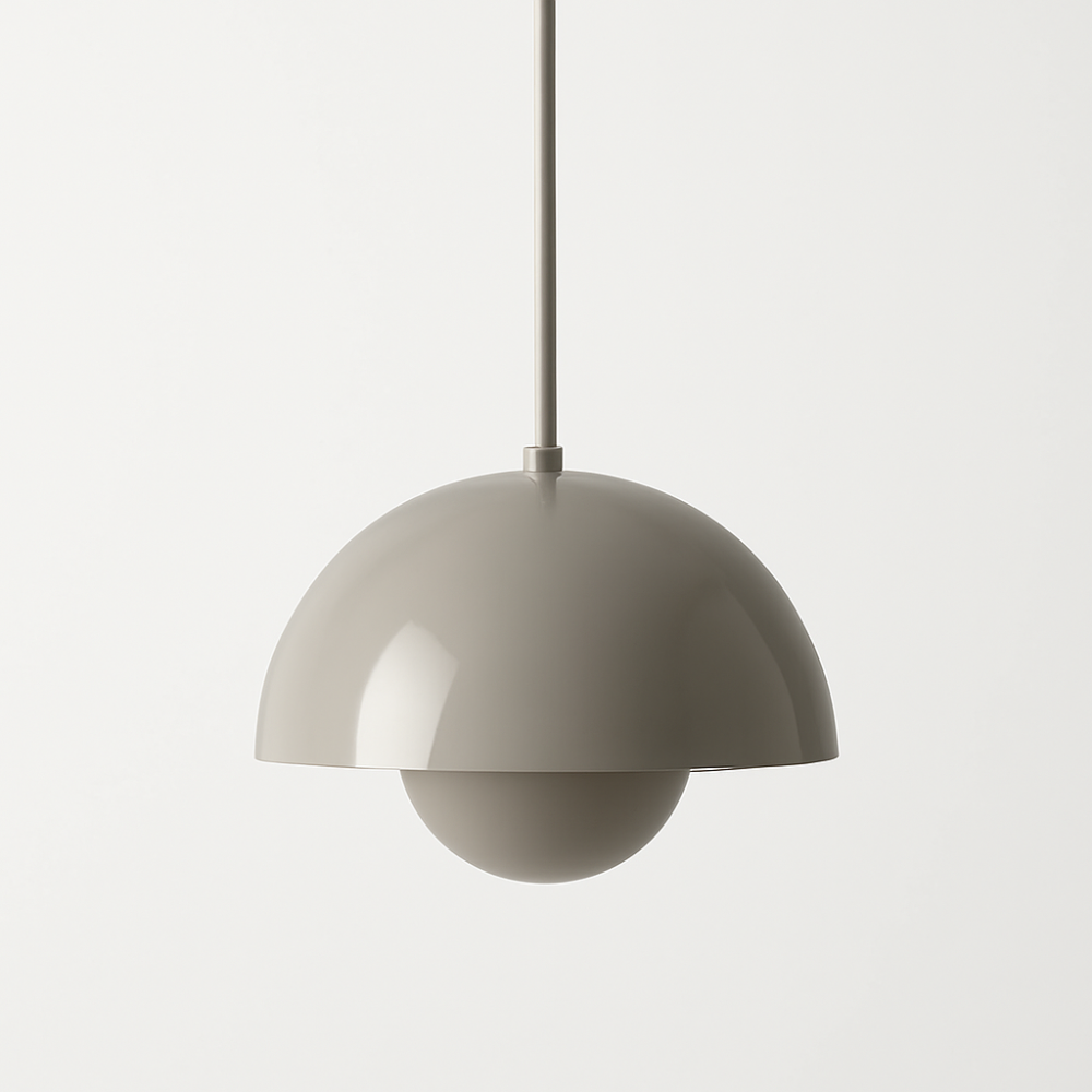 Lustre suspendu minimaliste multicolore en forme de demi-dôme  