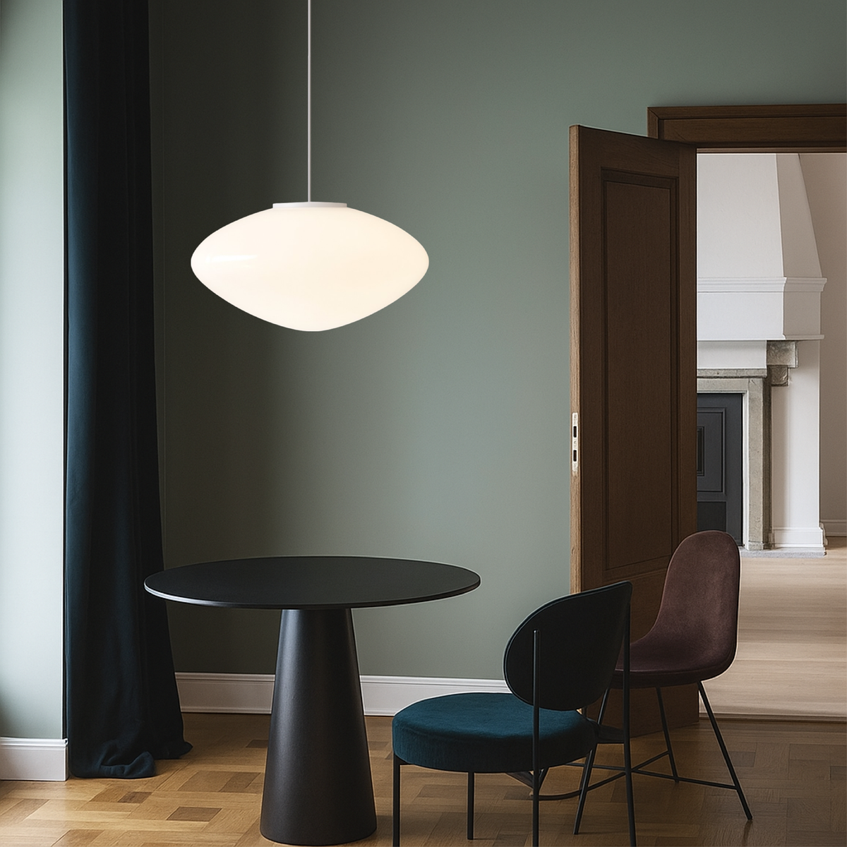 Klasyczna duńska lampa wisząca