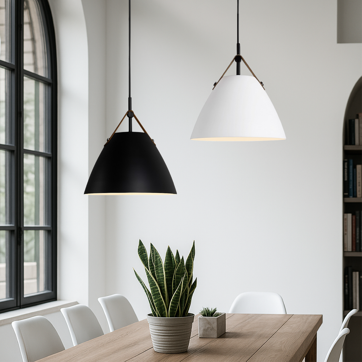 Skandynawska klasyczna kolorowa lampa wisząca