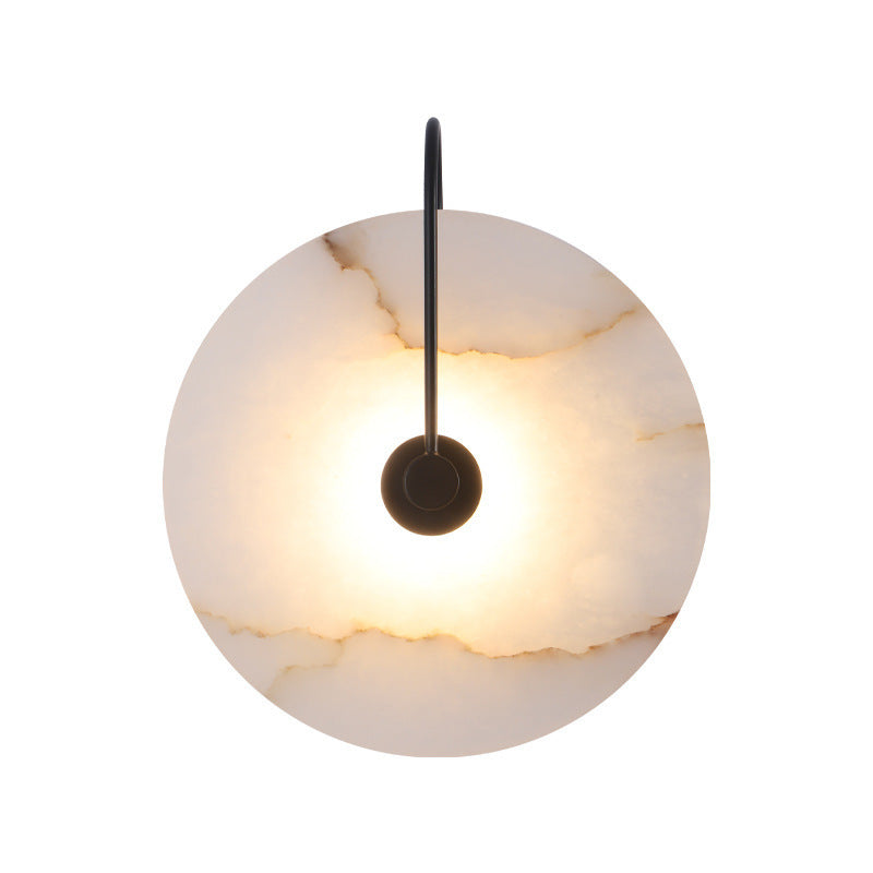 Minimalistyczna marmurowa lampa ścienna LED