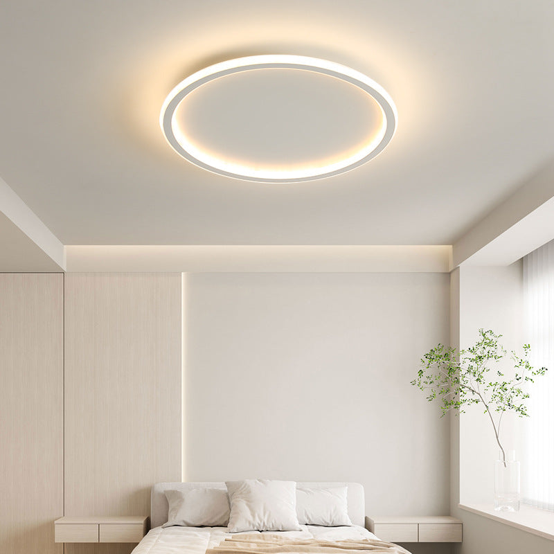 Minimalistyczna skandynawska okrągła lampa sufitowa LED