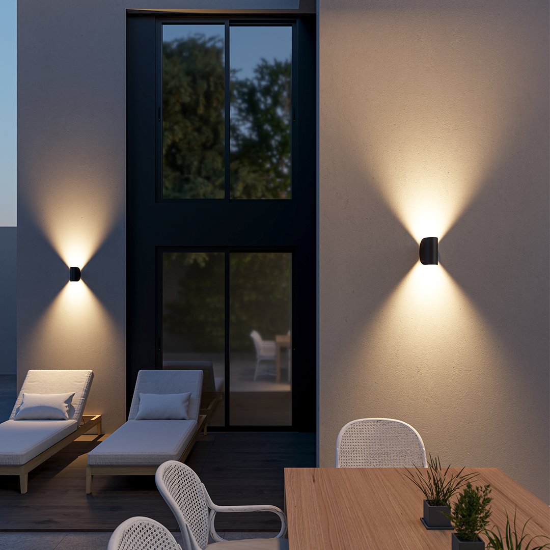 Klasyczna ściemnialna spiralna lampa ścienna LED