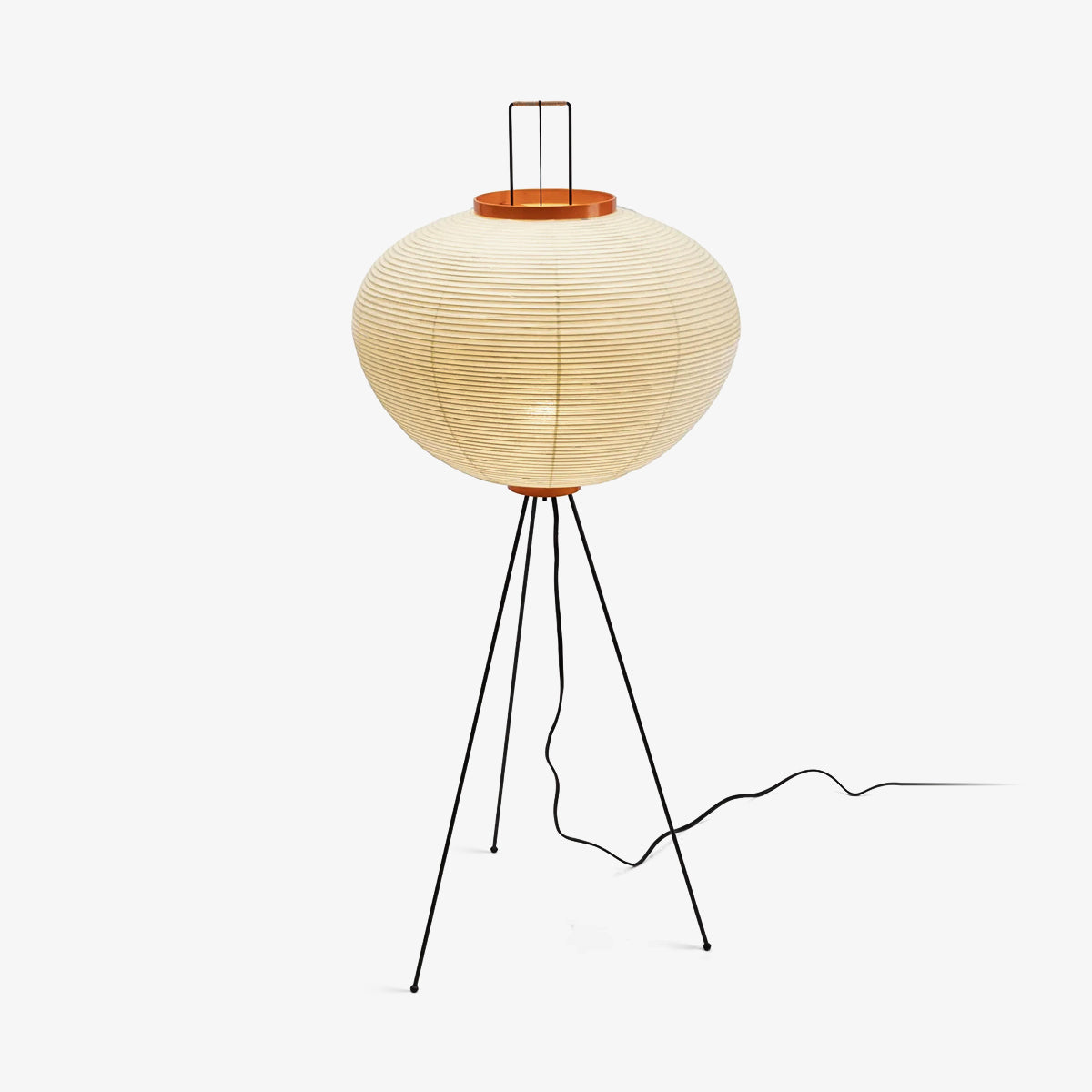 Japanse staande lamp met rijstpapier kap