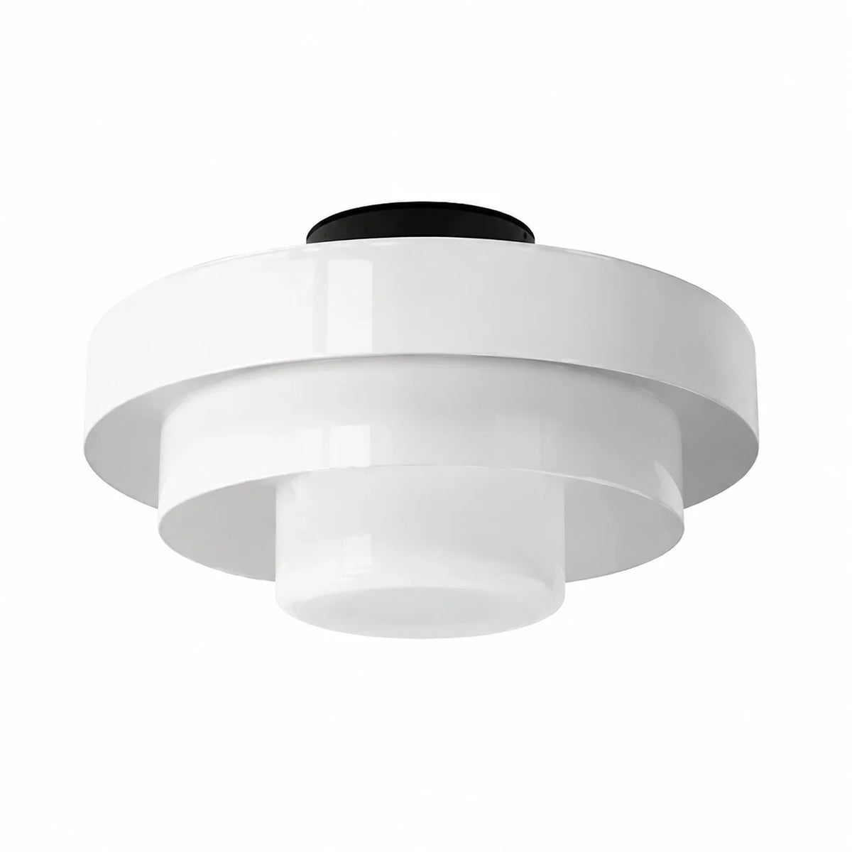 Ronde Bauhaus-plafondlamp voor Japandi-interieurs