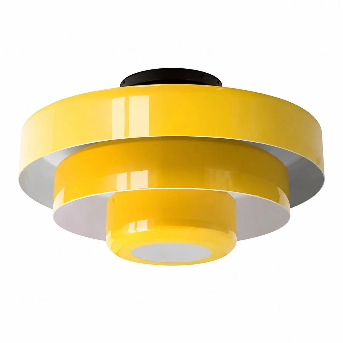 Ronde Bauhaus-plafondlamp voor Japandi-interieurs