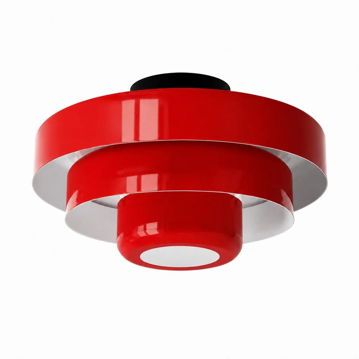 Ronde Bauhaus-plafondlamp voor Japandi-interieurs