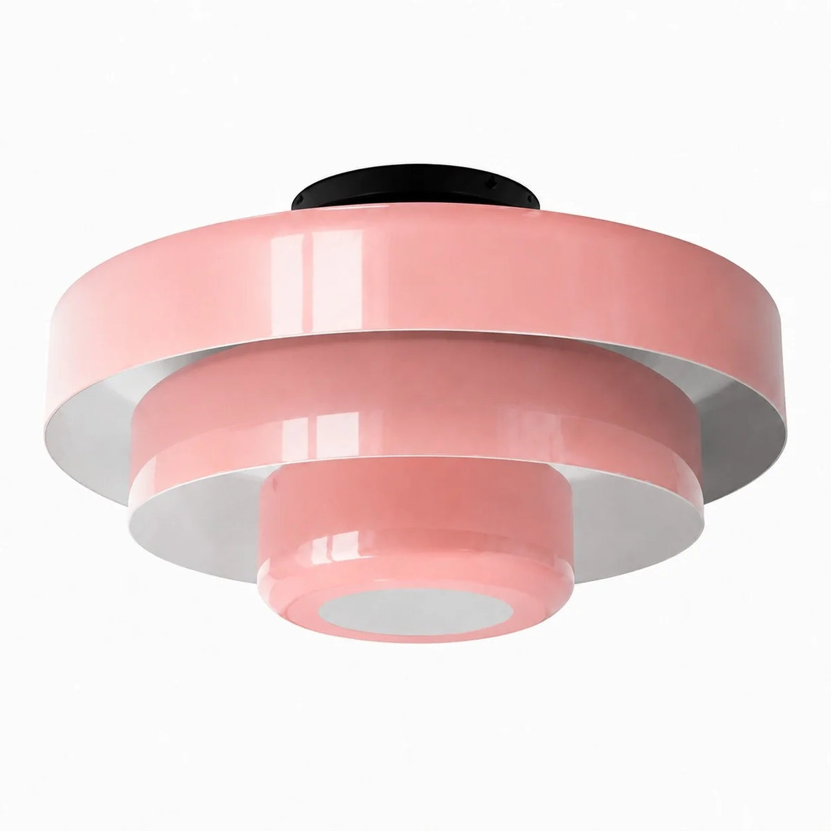 Ronde Bauhaus-plafondlamp voor Japandi-interieurs