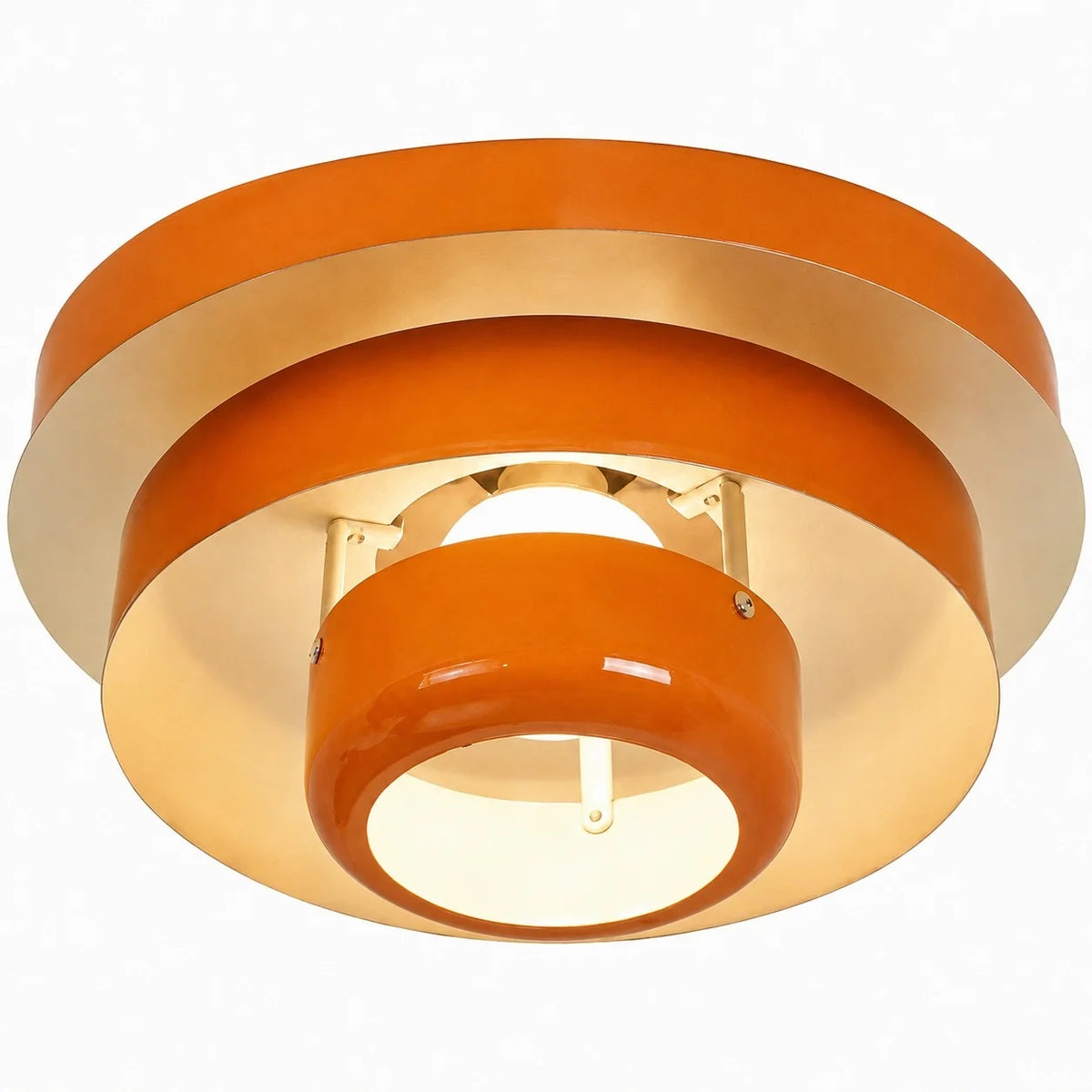 Ronde Bauhaus-plafondlamp voor Japandi-interieurs
