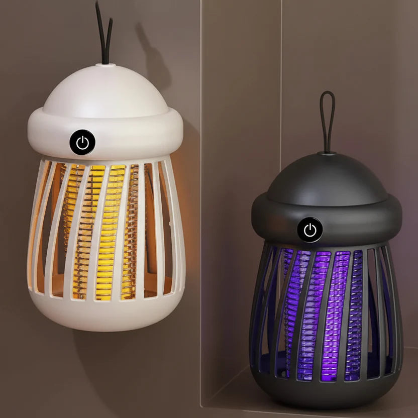 Lampa UV na komary z siatką elektryczną 3000V – ładowalna