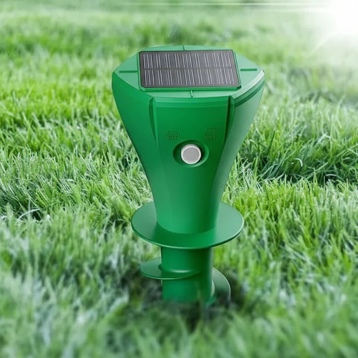 Solarny odstraszacz kretów ultradźwiękowy do ogrodu