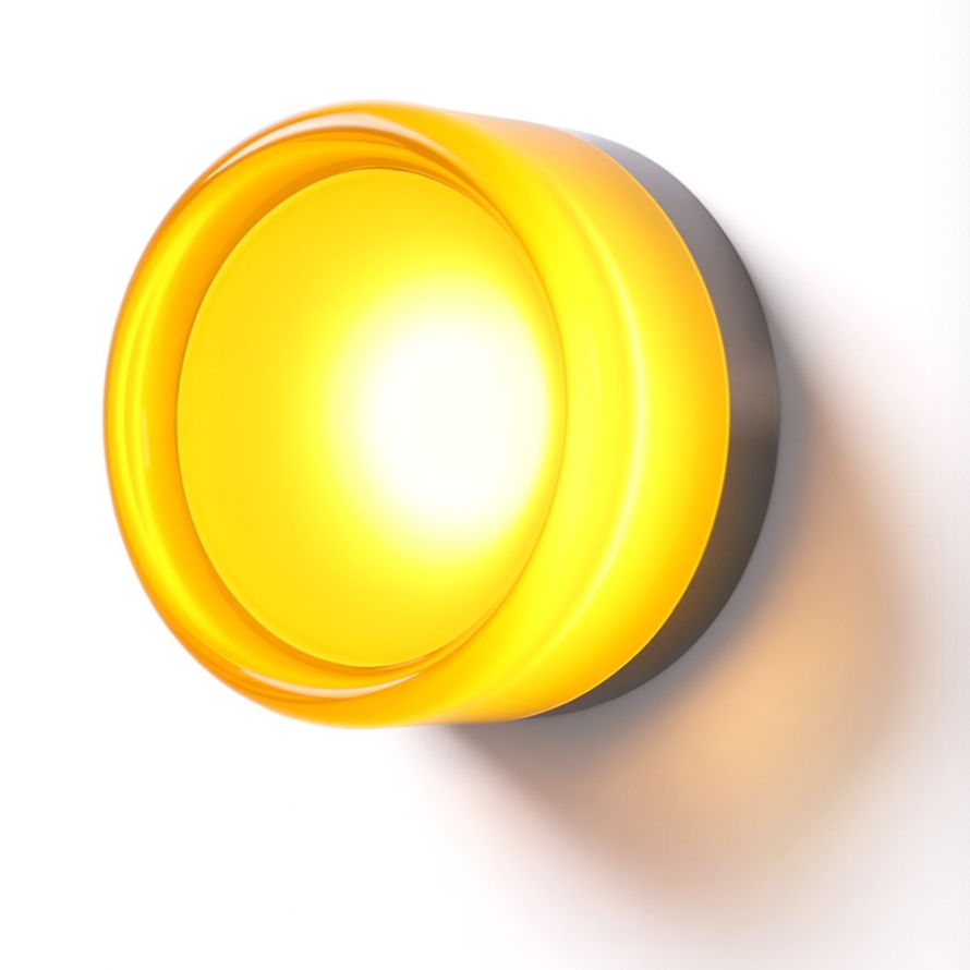 Ronde acryl LED-wandlamp met ingebouwde diffuser