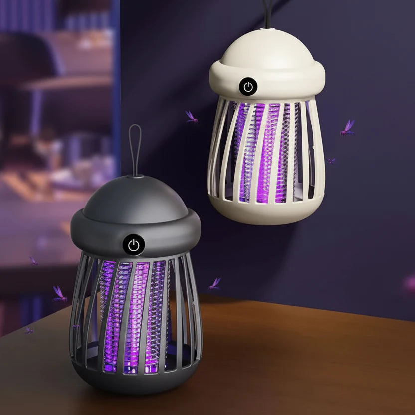 Lampa UV na komary z siatką elektryczną 3000V – ładowalna