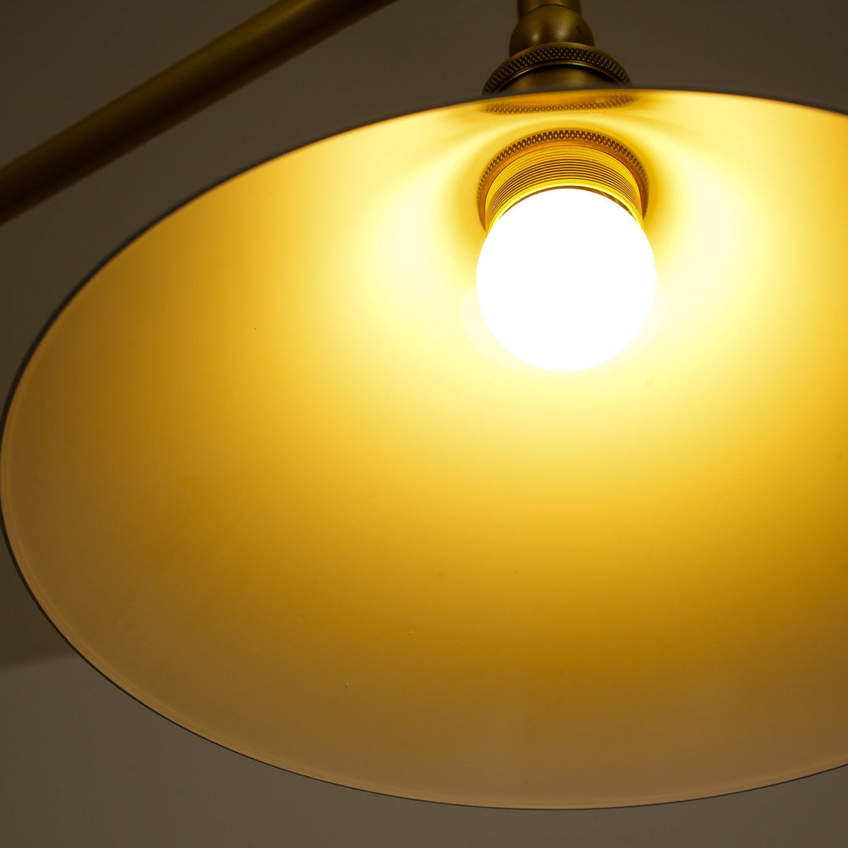 Lampa wisząca z dwoma kloszami metal szkło