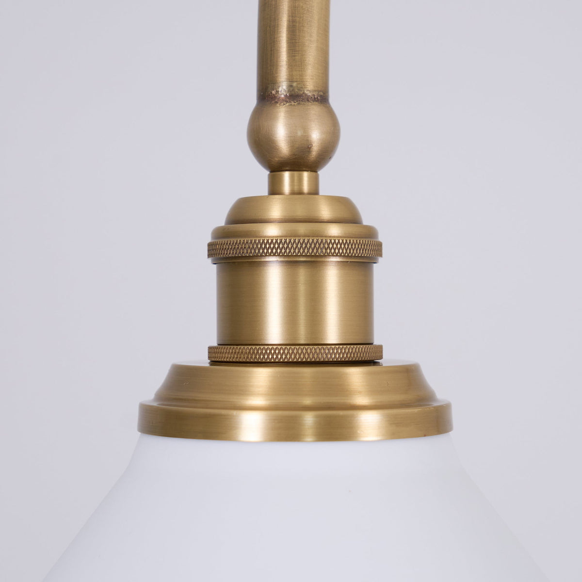 Lampa wisząca z dwoma kloszami metal szkło