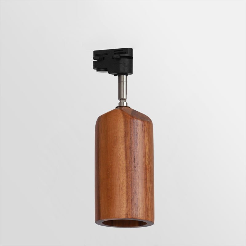 Grote plafondlamp voor de woonkamer met houten spots